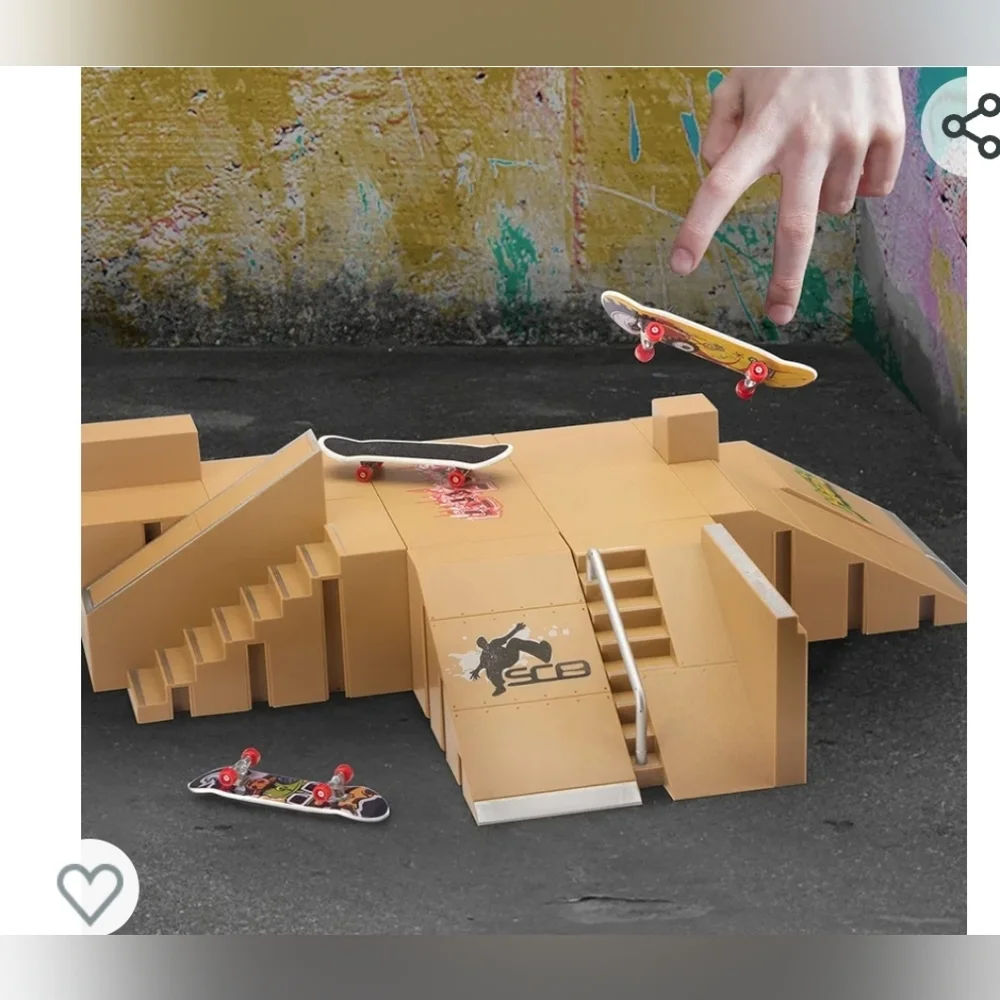 New in box! Winner Pro 8 piece Finger Skateboard ramp fingerboard skate park set